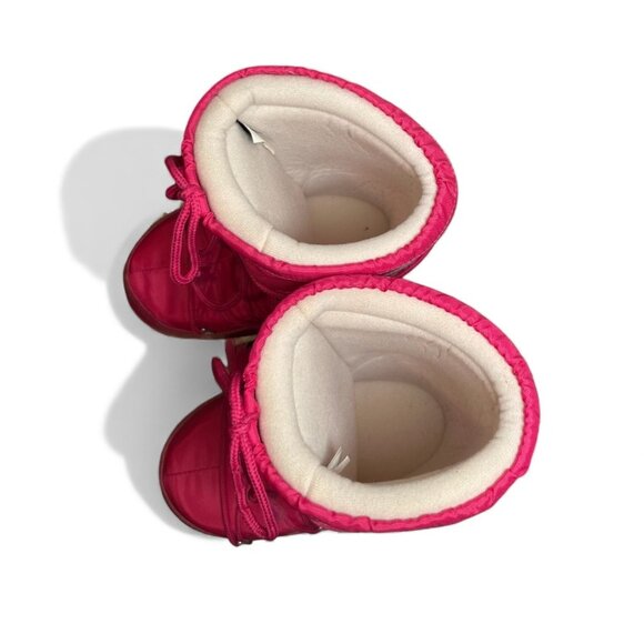 MOON BOOT "The Original" Icon Tall Nylon Hot Pink Bougainvillea Womens 35-38 EU - Picture 5 of 14